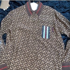 Burberry Top And Scarf Worn Twice Excellent Condition top Size 4 with scarf